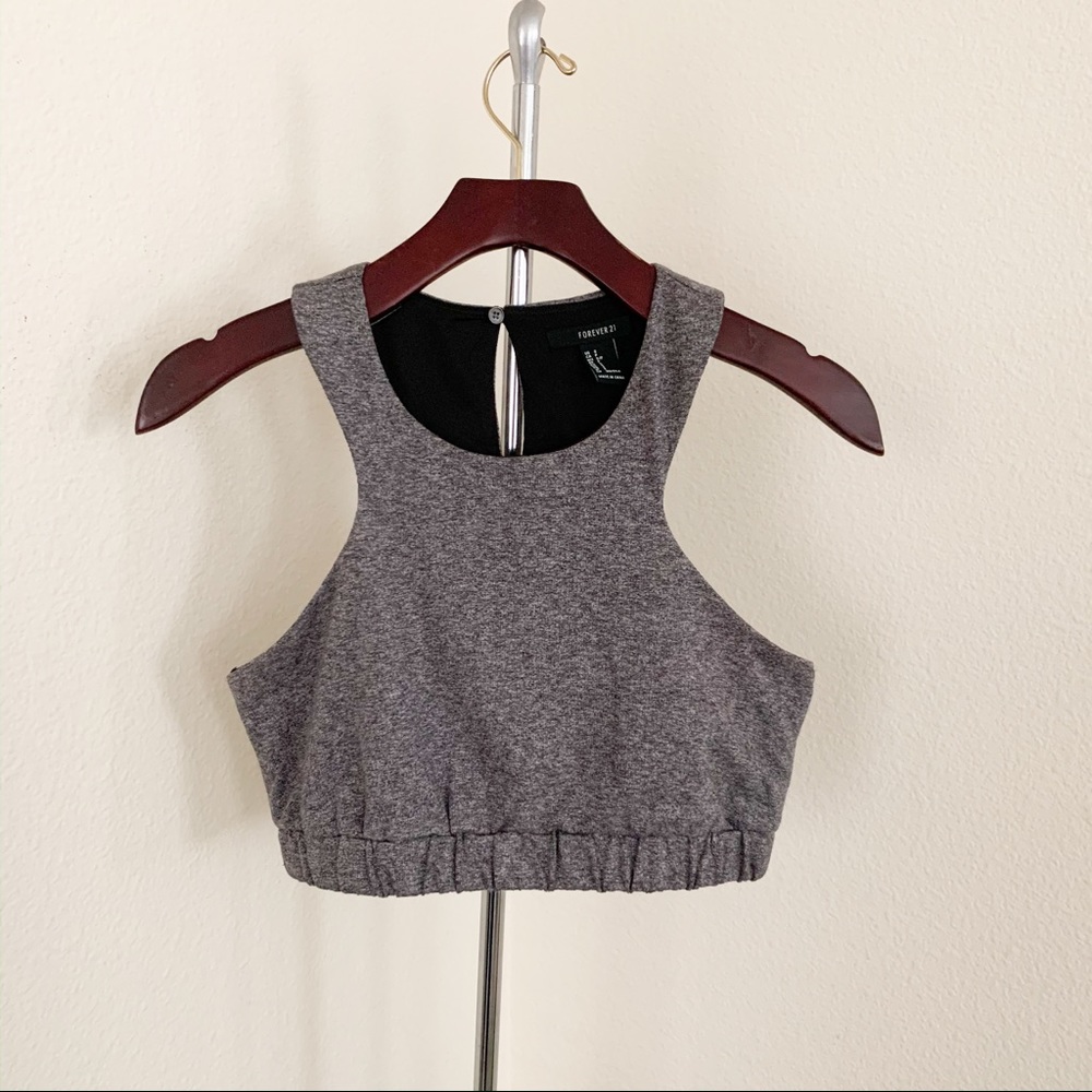 🖤LAST CHANCE🖤 Crop Tank W/Stretch Band Detail - Picture 1 of 5